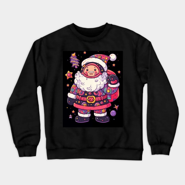 Christmas and Santa Claus5 Crewneck Sweatshirt by saveasART